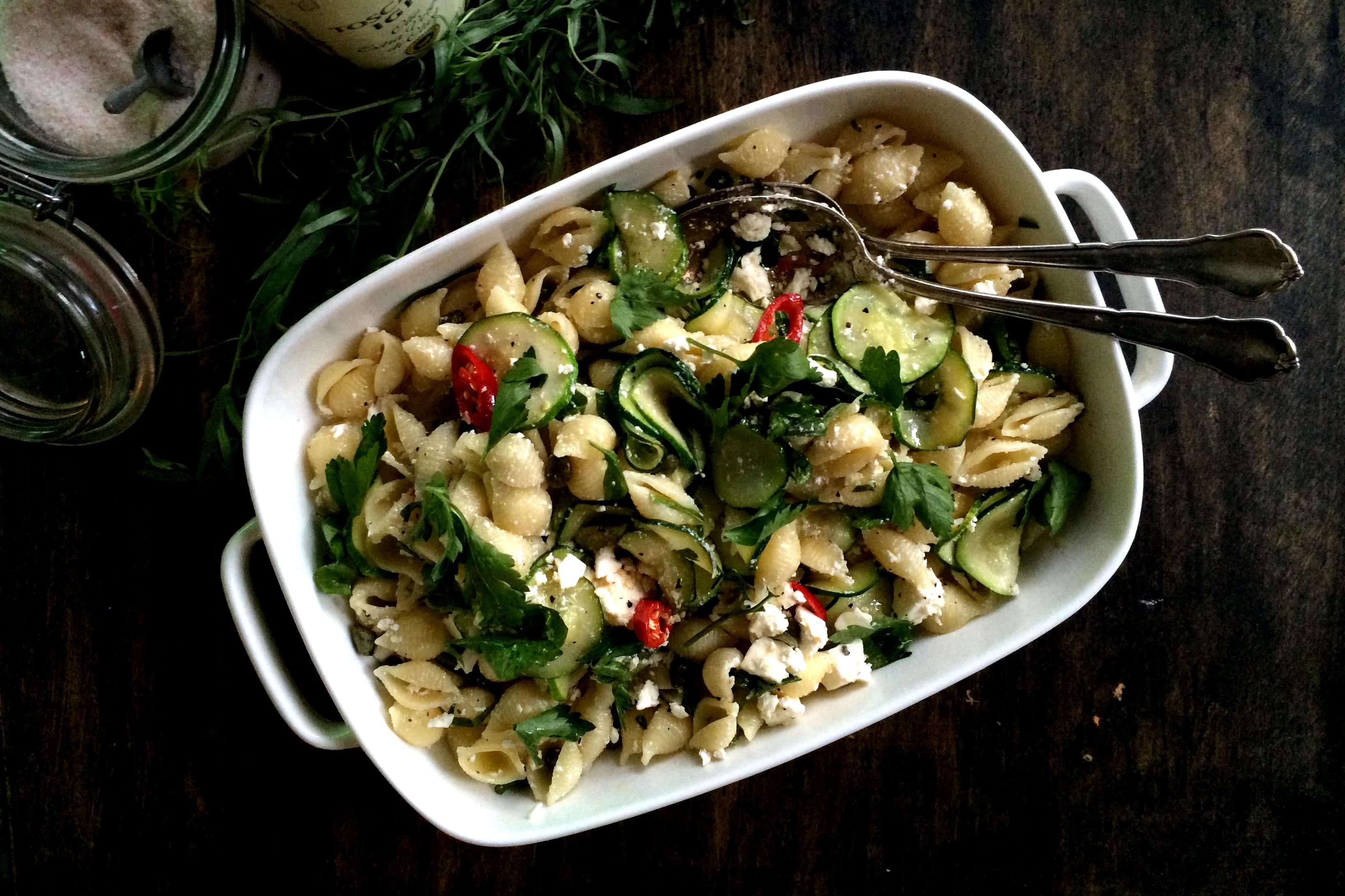 Feta Conchiglie-Pasta with Squash