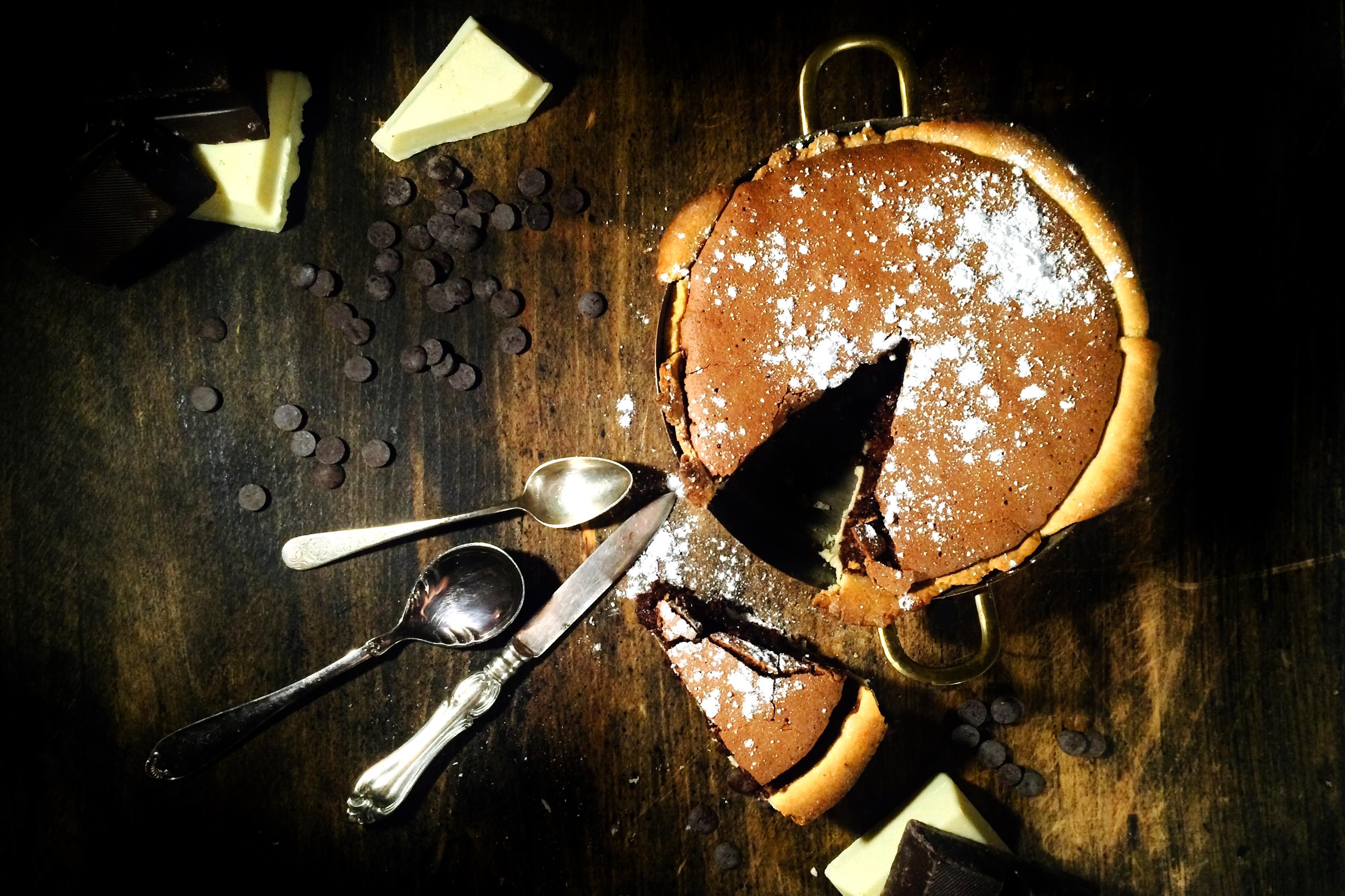 Sinful Chocolate Fondant Pie