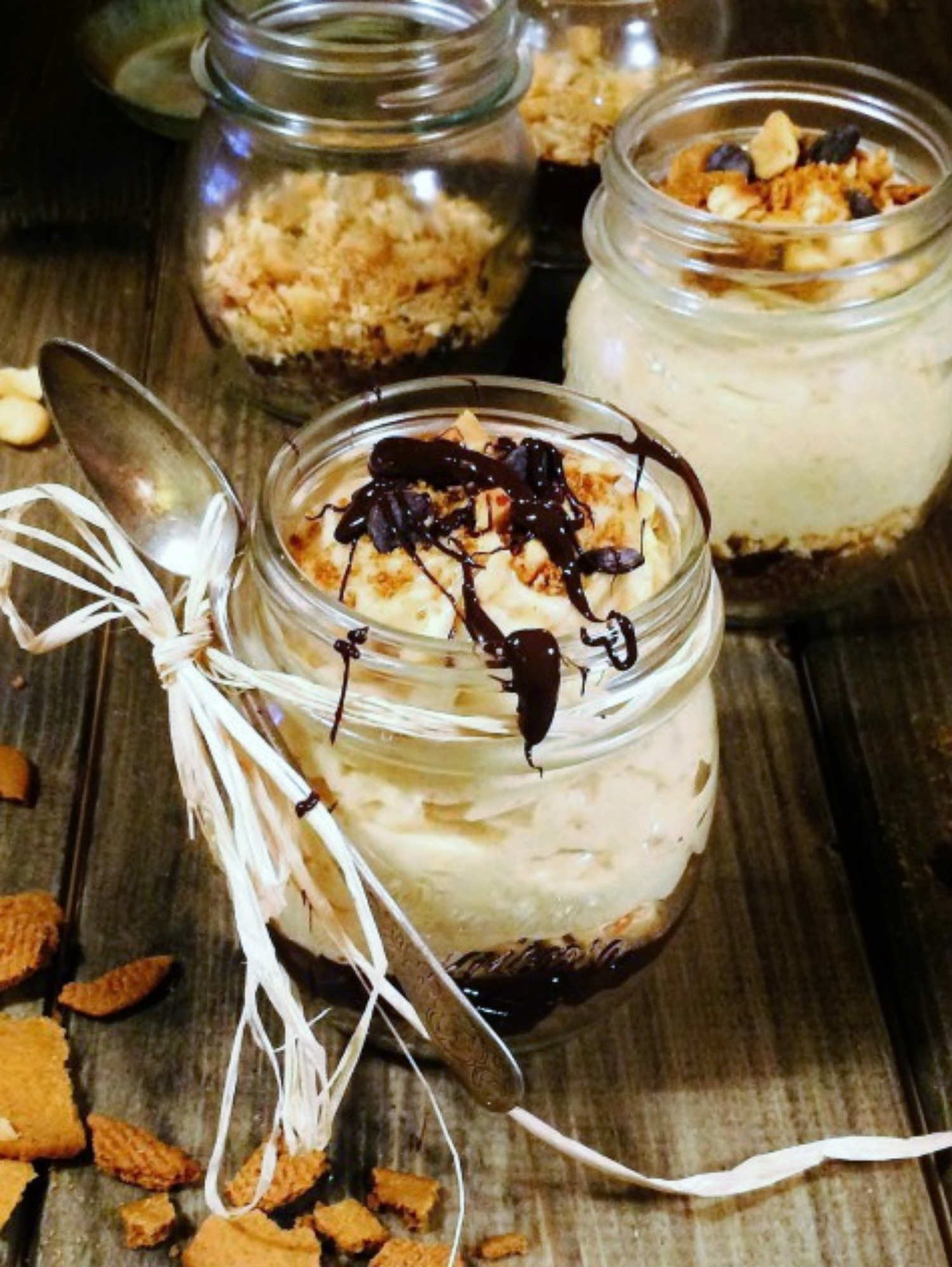 Gingerbread Pies with Peanut & Creme Cheese Filling