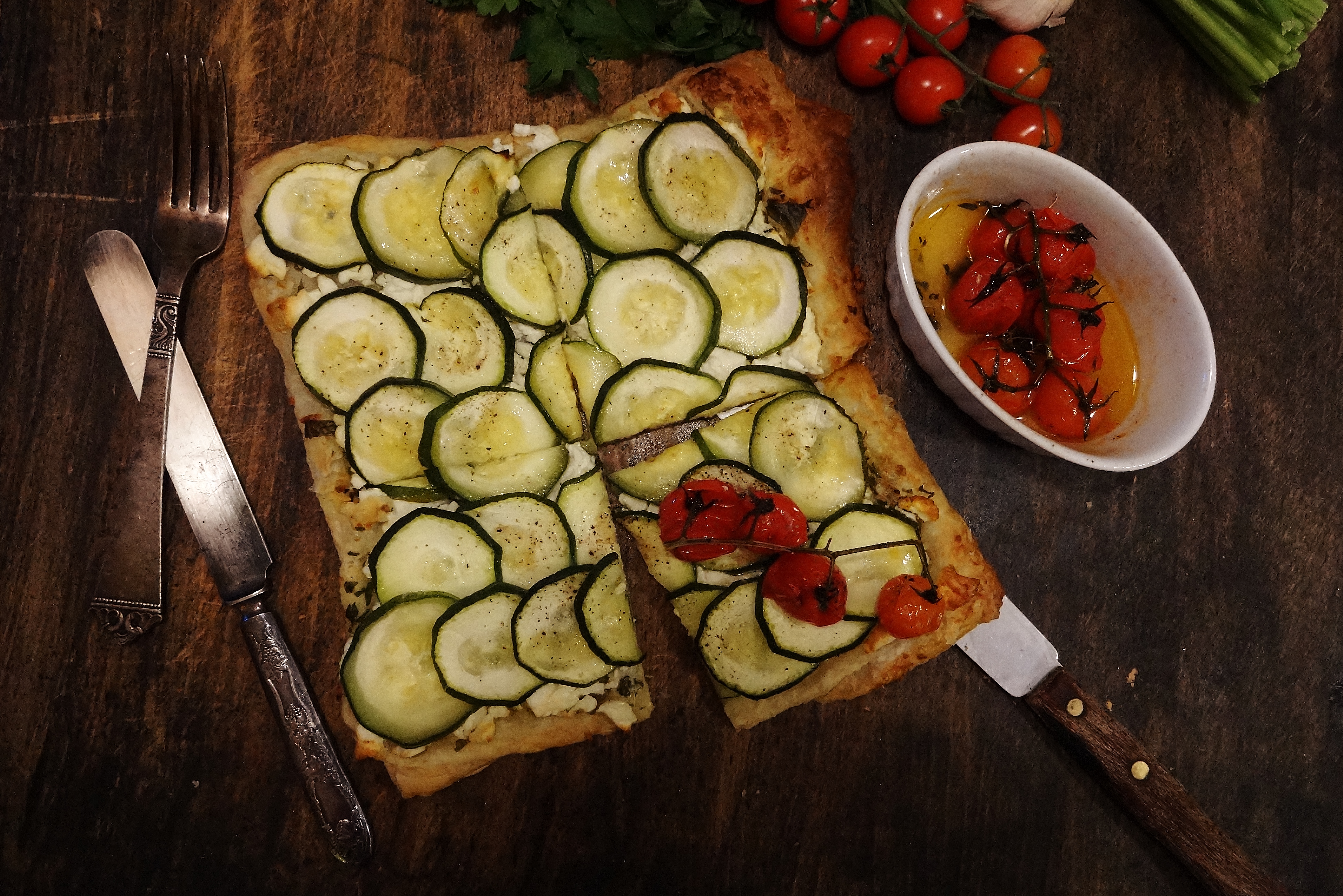 Fluffy Squash & Feta Pie