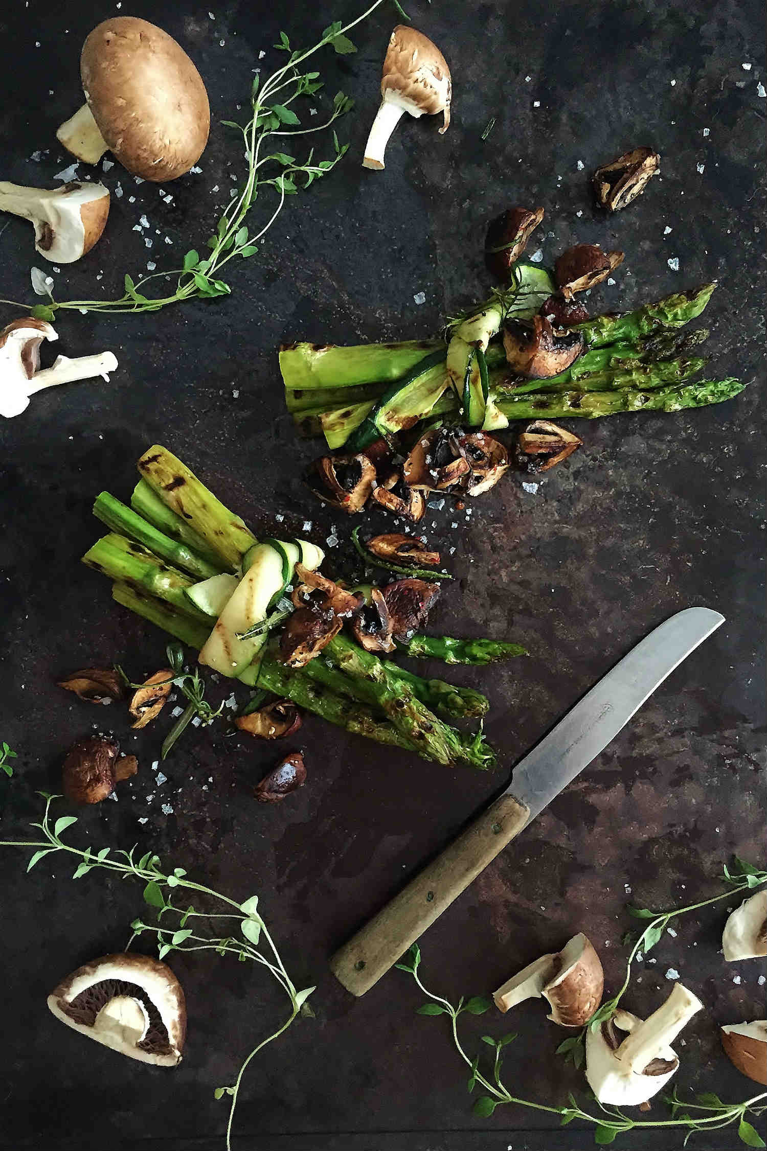 Grilled Asparagus, Squash & Aroma Mushroom