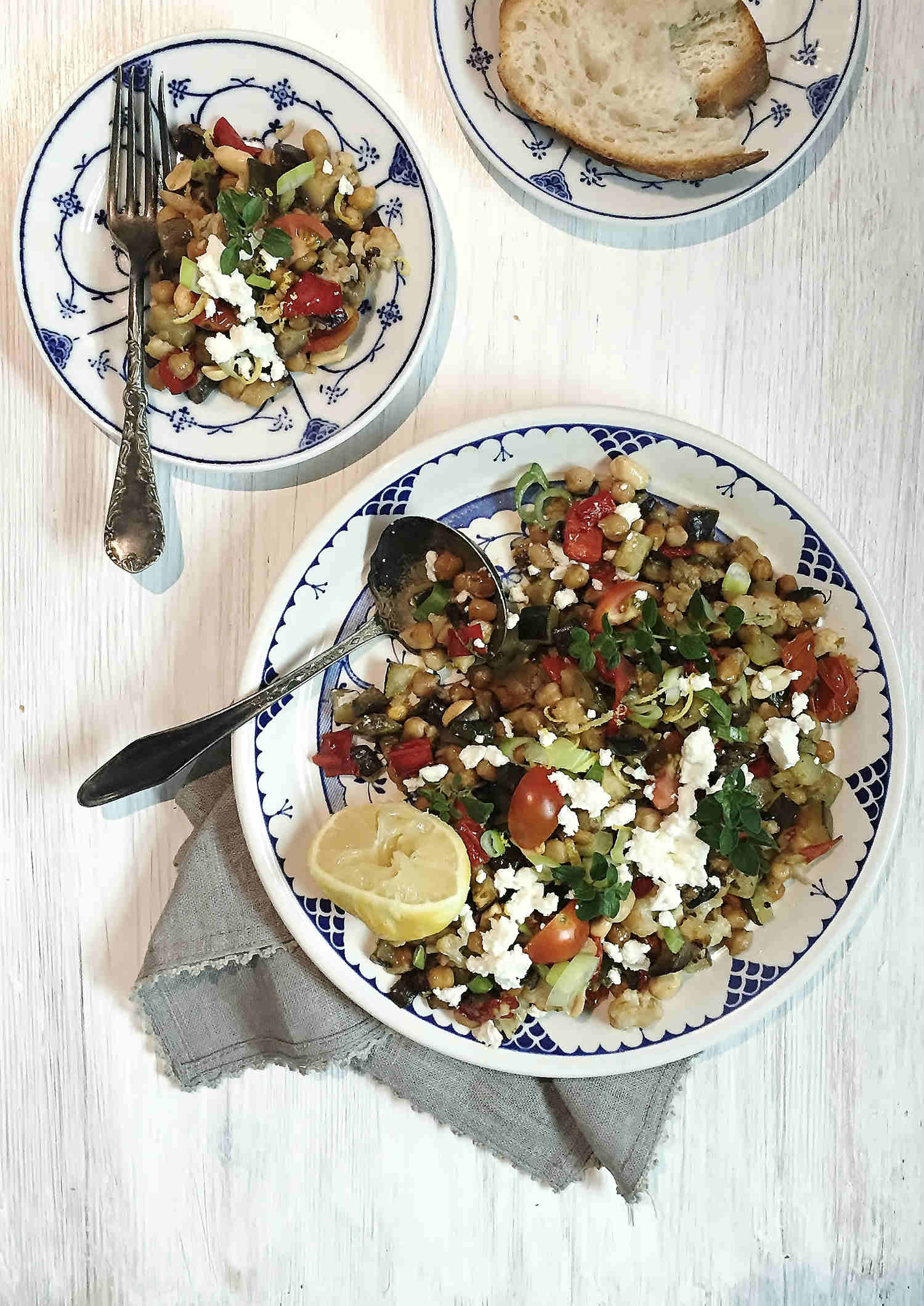 Mediterranean Feta-Veggie Salad