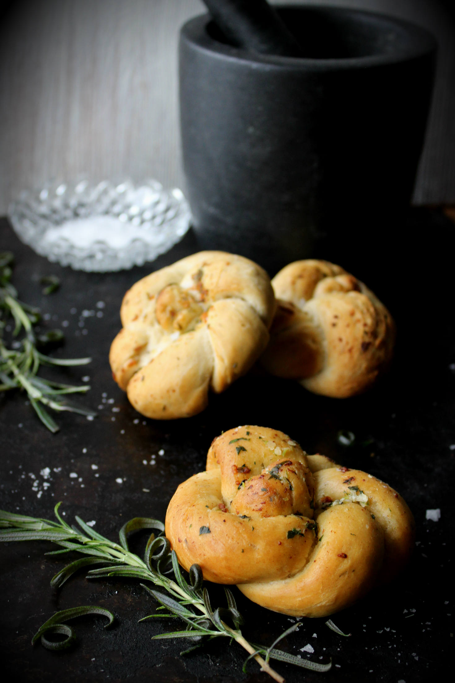 Herb & Garlic Knots with Parmesan